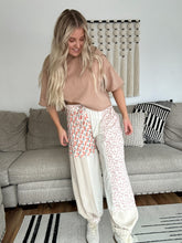 Load image into Gallery viewer, Stamped in Floral Joggers