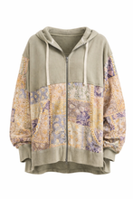 Load image into Gallery viewer, Sunfaded Kantha Zip Hoodie