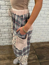 Load image into Gallery viewer, Berry Bright Patchwork Joggers