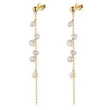 Load image into Gallery viewer, Ocean Drip Pearl Tassel Earrings