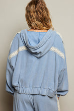 Load image into Gallery viewer, Blue Skies Patchwork Hoodie
