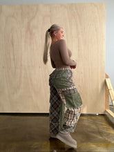 Load image into Gallery viewer, Something In Plaid Color Block Pants
