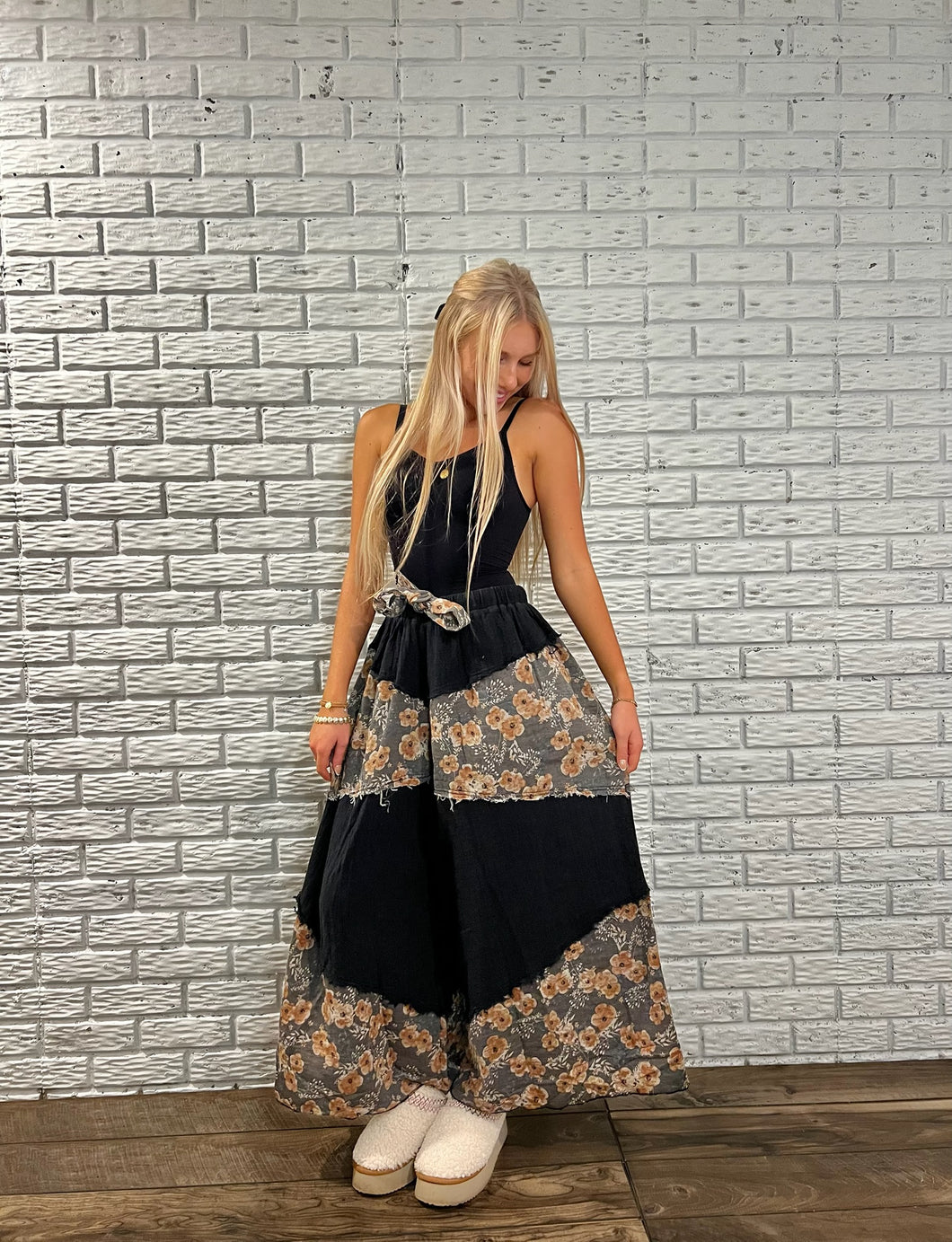 Fall Into Floral Wide Leg Pants