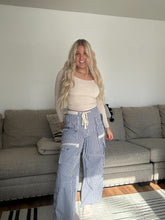 Load image into Gallery viewer, Stripes &amp; Stitches Wide Leg Pants
