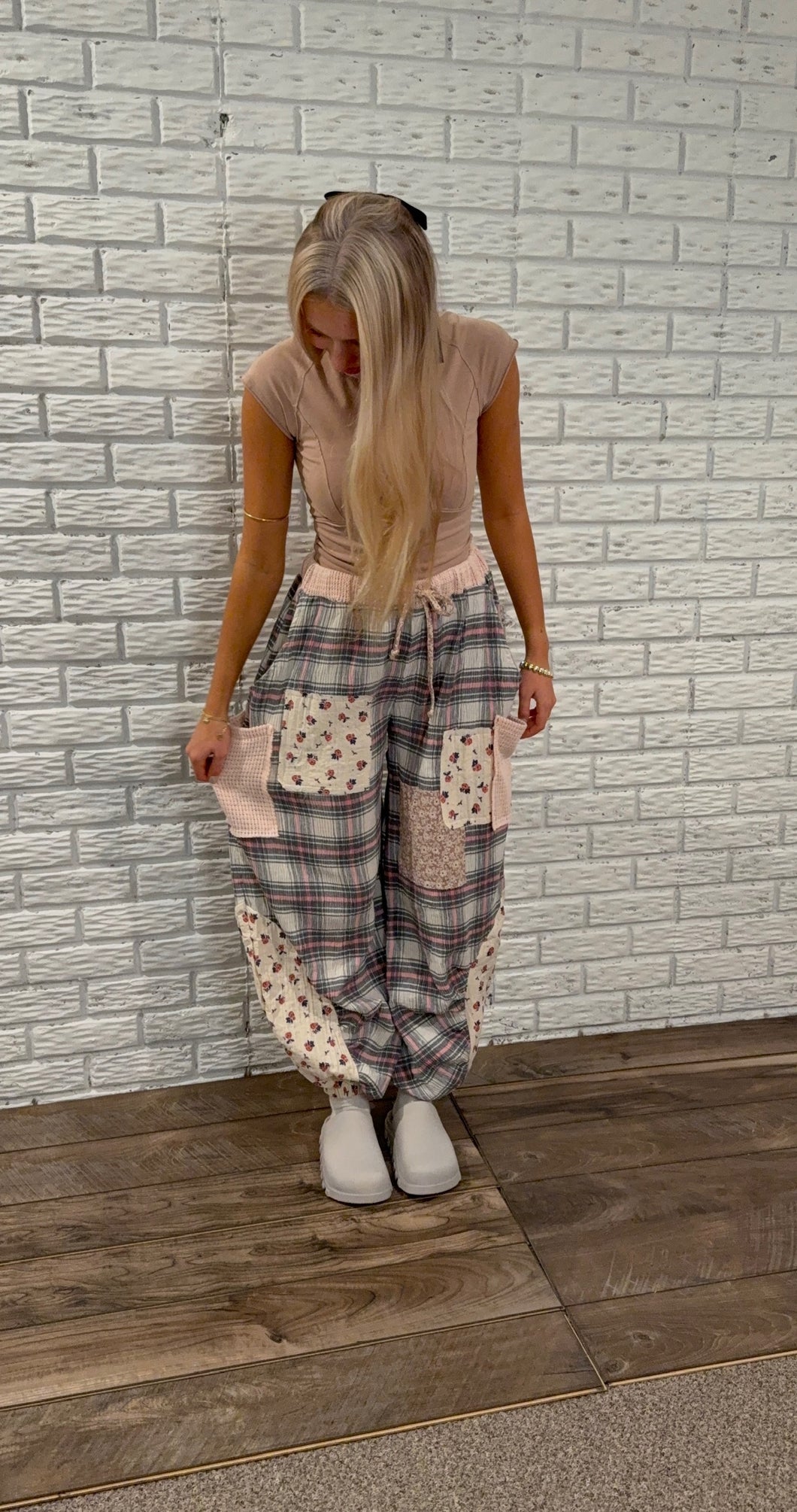 Berry Bright Patchwork Joggers