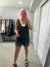 Load image into Gallery viewer, Folded Hem Overall Romper
