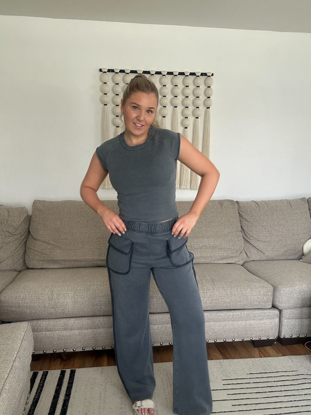 Washed Slate Lounge Pants