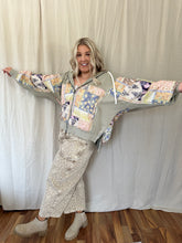 Load image into Gallery viewer, Sunfaded Kantha Zip Hoodie
