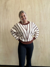 Load image into Gallery viewer, Veered Lines Lightweight Sweater
