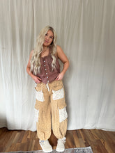 Load image into Gallery viewer, Harvest at Heart Patchwork Joggers
