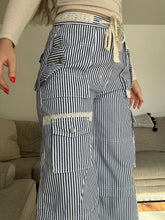 Load image into Gallery viewer, Stripes &amp; Stitches Wide Leg Pants
