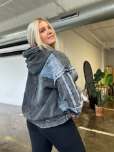 Load image into Gallery viewer, Stone Cold Mix Denim Hoodie
