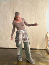 Load image into Gallery viewer, Something In Plaid Color Block Pants
