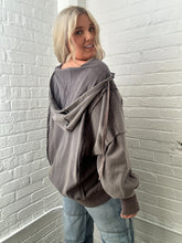 Load image into Gallery viewer, Gunmetal Hoodie Jacket
