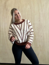 Load image into Gallery viewer, Veered Lines Lightweight Sweater
