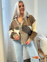 Load image into Gallery viewer, Earthy Details Sweater/Corduroy Mix Jacket
