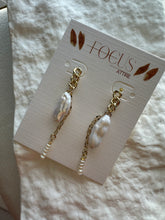 Load image into Gallery viewer, 14K Gold-Plated Freshwater Pearl Earrings
