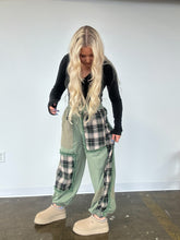 Load image into Gallery viewer, Framed Plaid Joggers
