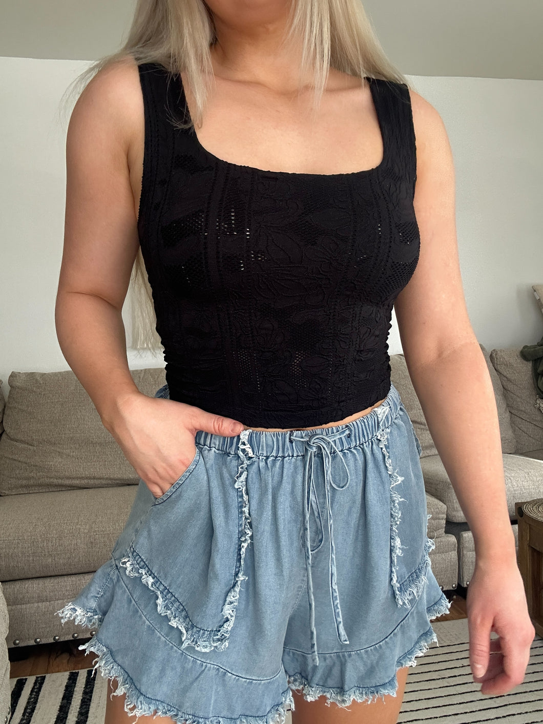 Fray Day Tencel Shorts