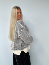 Load image into Gallery viewer, Two Tone Soft Stripe Sweater
