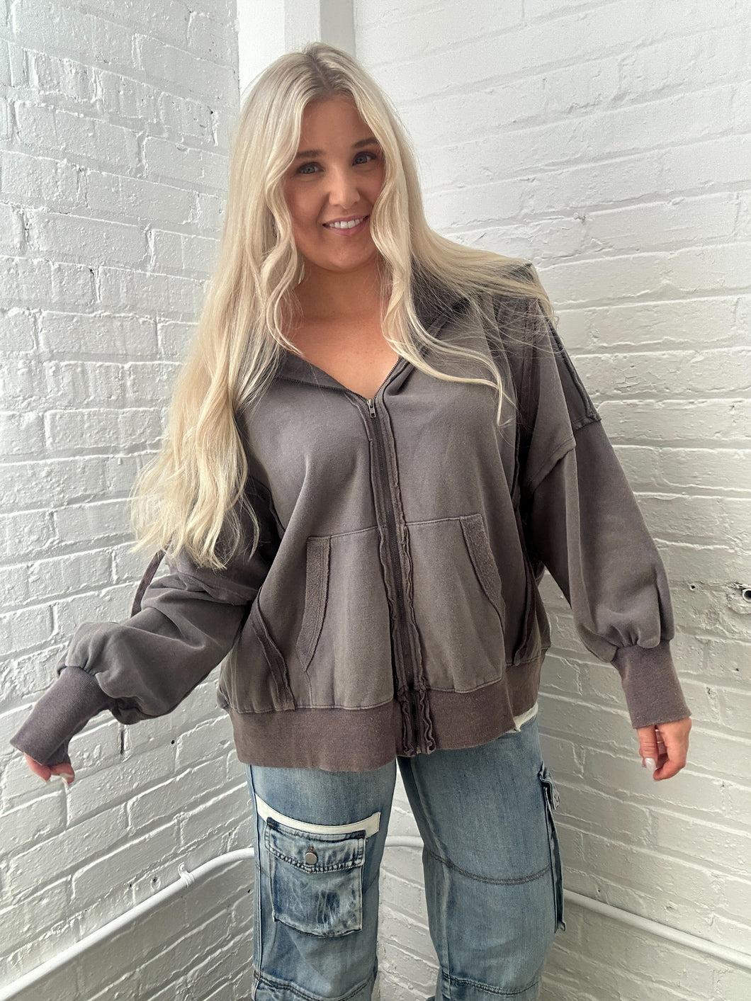 Gunmetal Hoodie Jacket