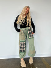 Load image into Gallery viewer, Framed Plaid Joggers
