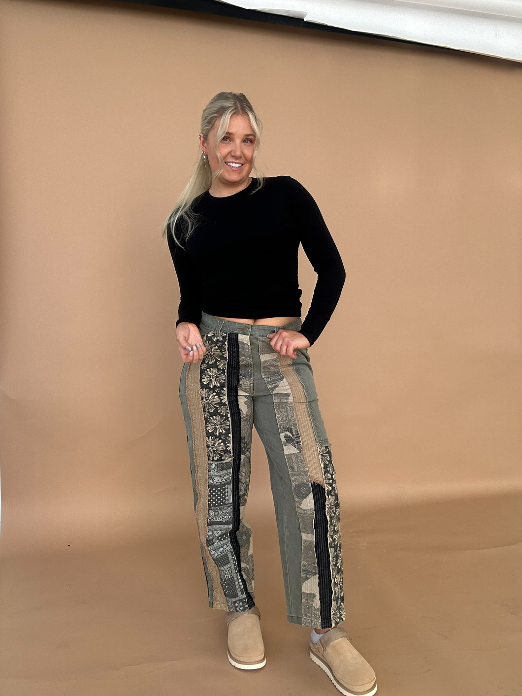 Paisley Agenda Patchwork Pants