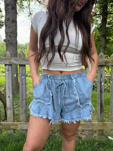 Load image into Gallery viewer, Fray Day Tencel Shorts

