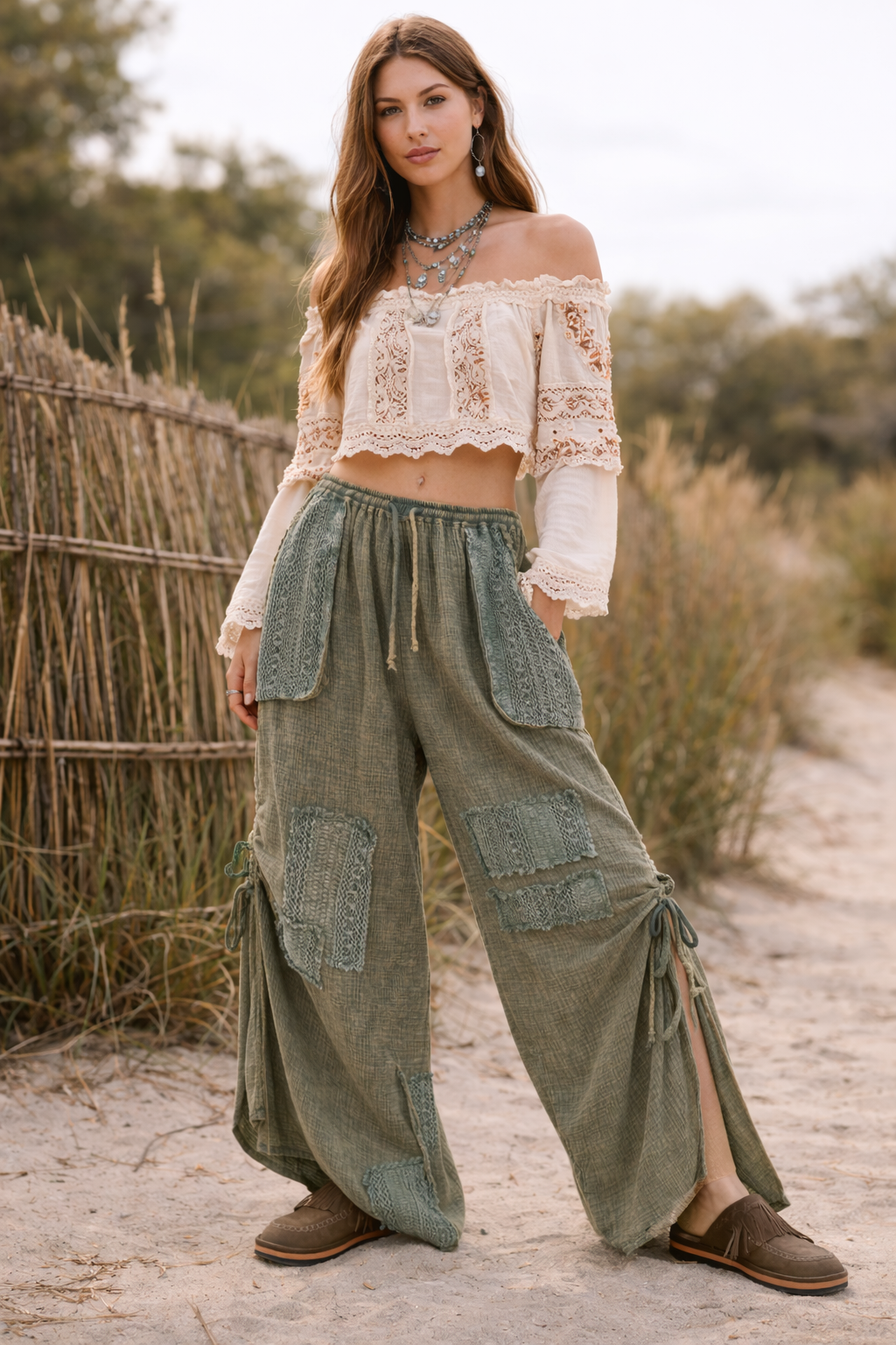 Wild Thyme Patchwork Pants – Attire Focus Boutique