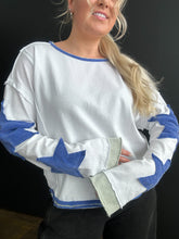 Load image into Gallery viewer, Cowboys Star Long Sleeve Top
