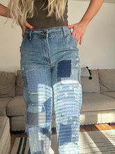 Load image into Gallery viewer, Skyline Stripes Patchwork Jeans
