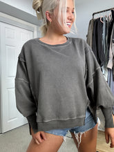 Load image into Gallery viewer, Outings Call Oversized Washed Sweatshirt
