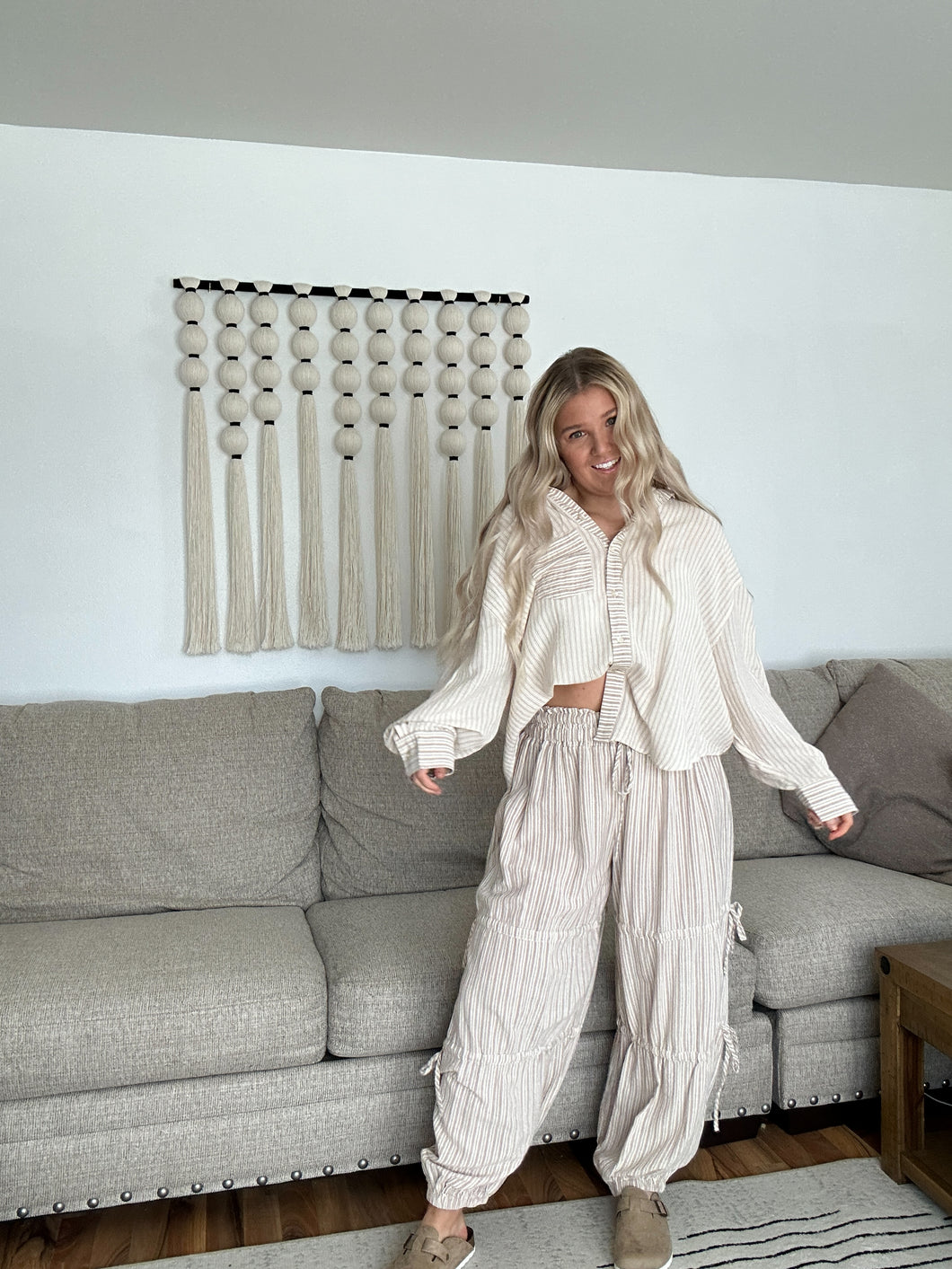 Pre-Order Airy Strides Cinched Joggers