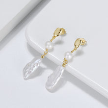 Load image into Gallery viewer, Pearl Aura Drop Earrings
