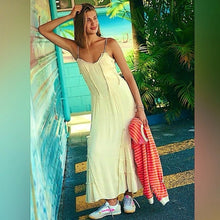 Load image into Gallery viewer, New Siren Nights Maxi Dress Cream
