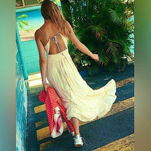 Load image into Gallery viewer, New Siren Nights Maxi Dress Cream
